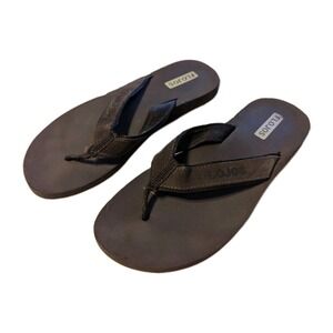Flojos Flip Flop Thong Sandals Foam Dark Brown US Size Men's 9/Women's 10